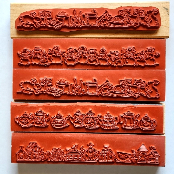 Vintage 1996 Stampin Up! Boarder Stamps - Picture 2 of 2